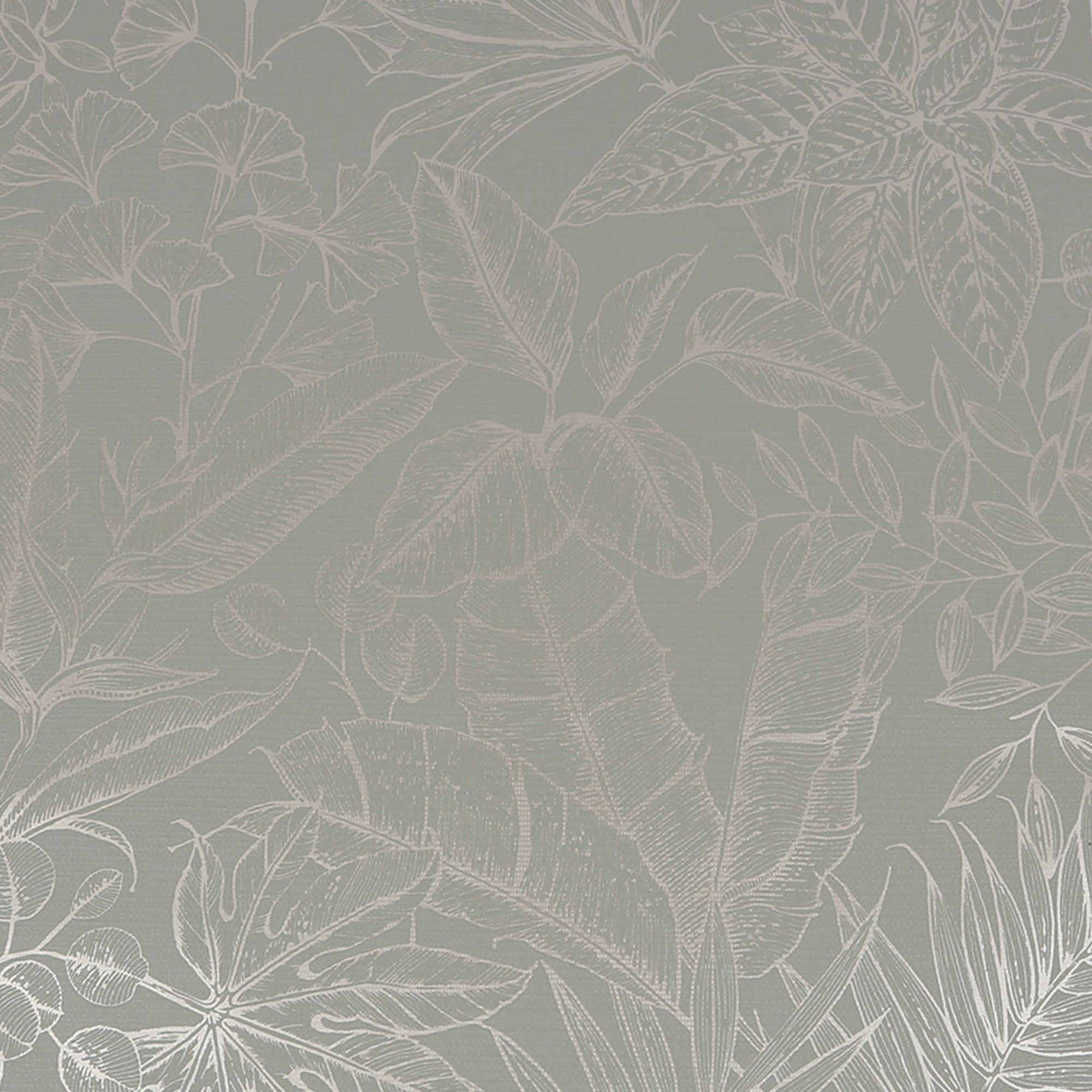 Boutique Green Metallic effect Leaf Textured Wallpaper Sample