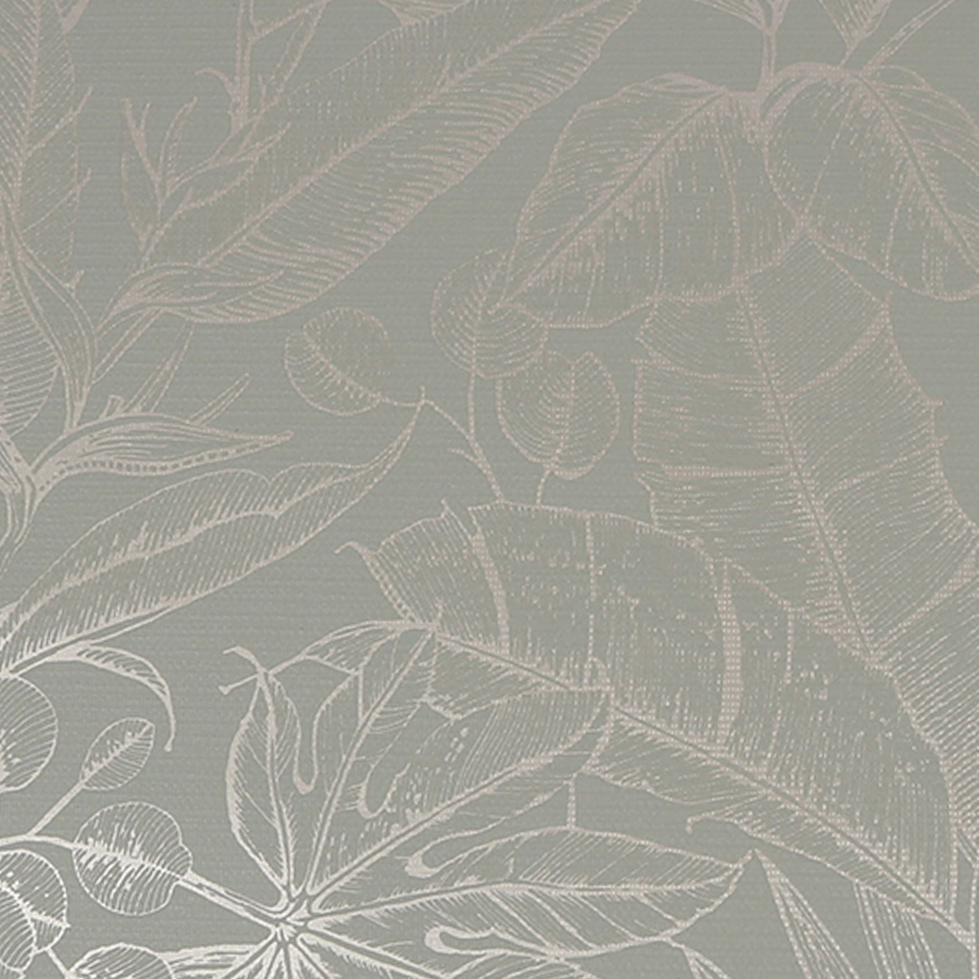 Boutique Green Metallic effect Leaf Textured Wallpaper Sample