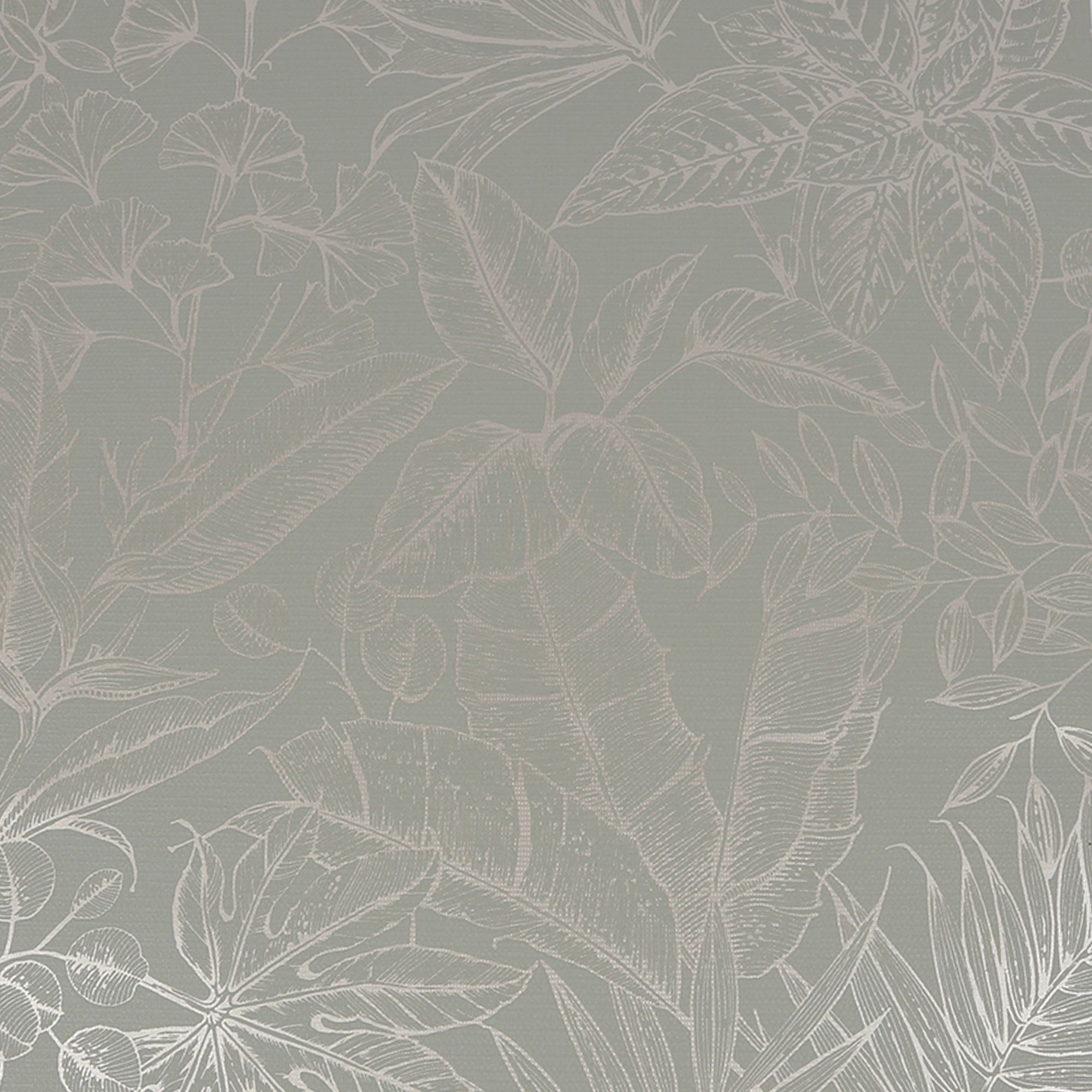 Boutique Green Metallic effect Leaf Textured Wallpaper