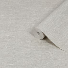 Boutique Horizon Grey Textured Wallpaper