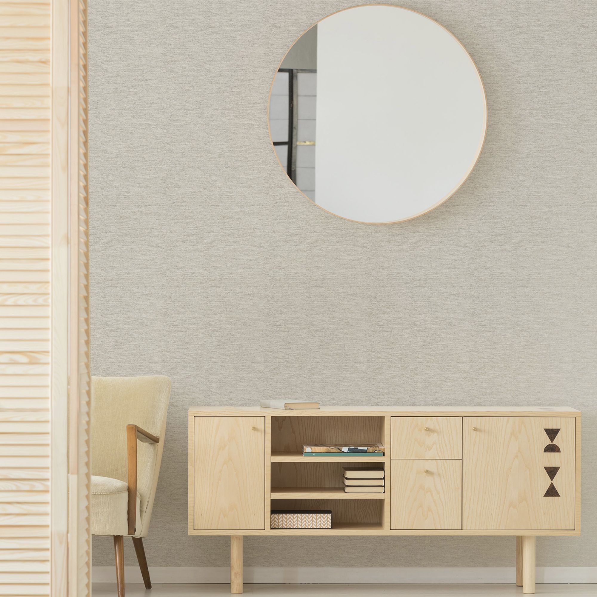Boutique Horizon Taupe Textured Wallpaper