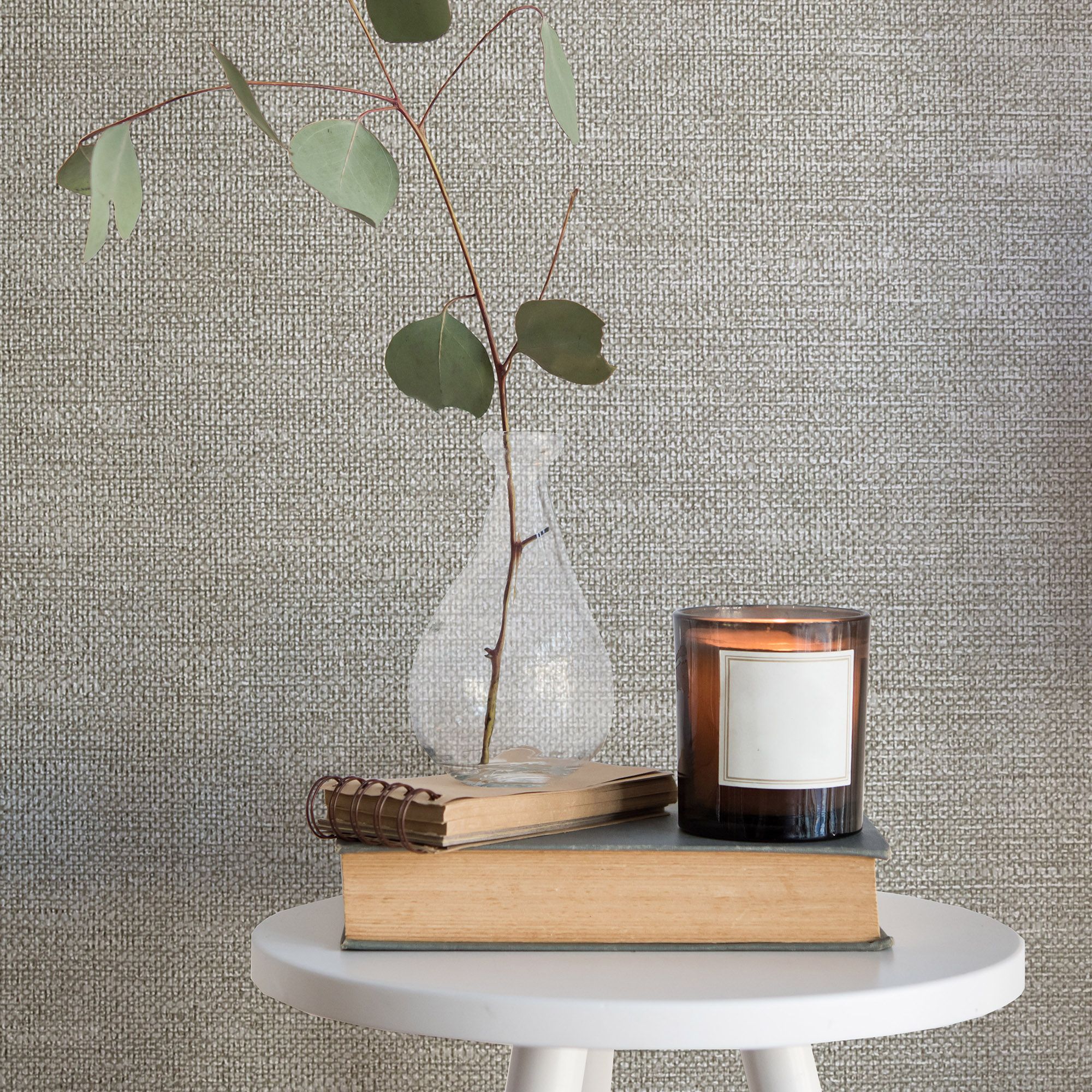Boutique Horizon Taupe Textured Wallpaper
