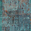 Boutique Industrial Concrete Verdigris Blue Concrete effect Textured Wallpaper