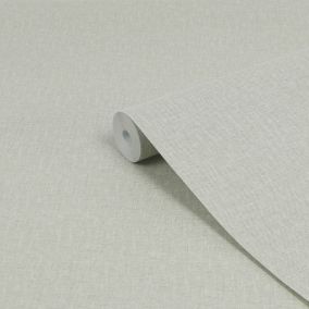 Boutique Linen Shimmer Sage Shimmer effect Textured Wallpaper