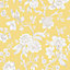 Boutique Meadow land Yellow Metallic effect Floral Smooth Wallpaper Sample