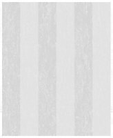 Boutique Mercury Grey Metallic effect Striped Embossed Wallpaper Sample