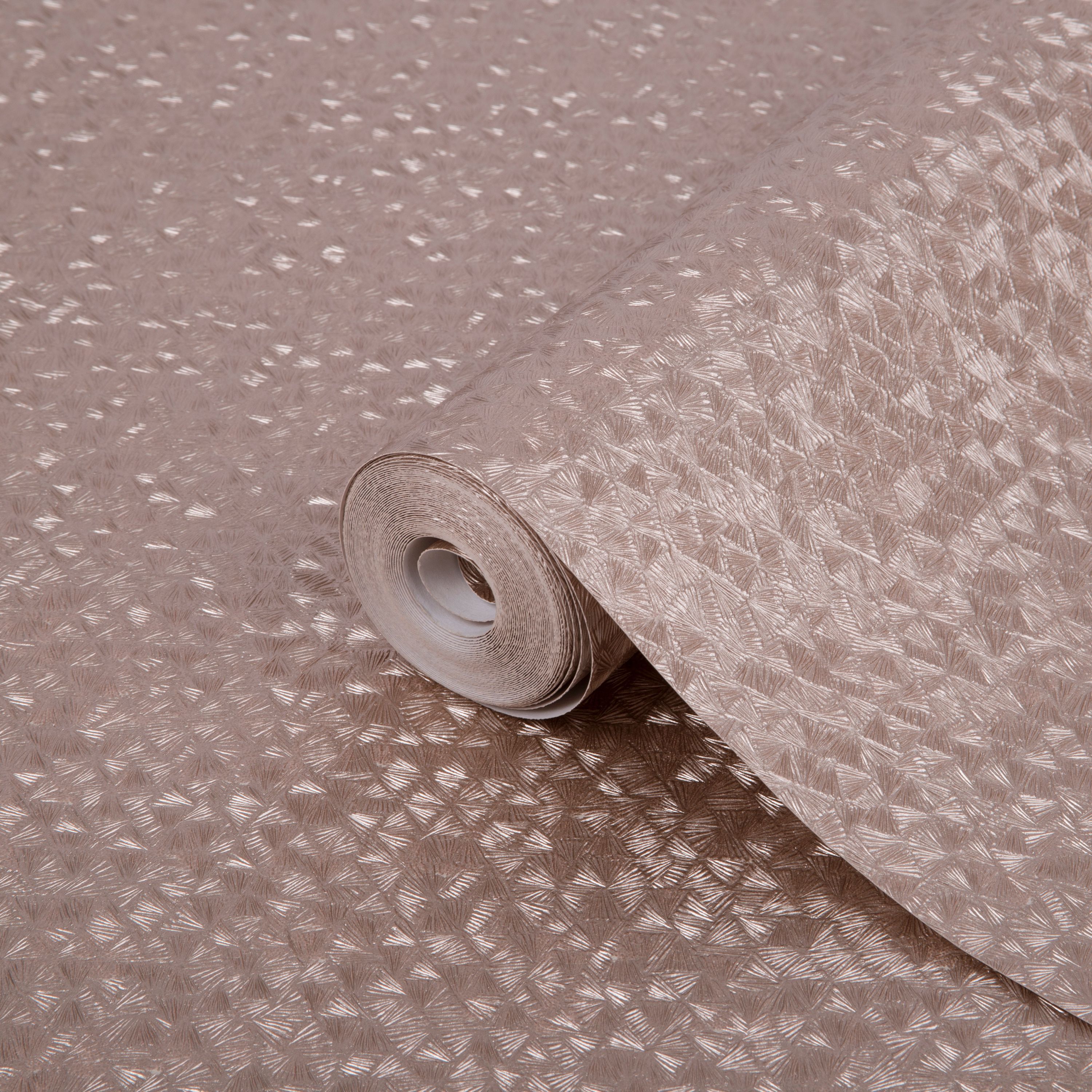 Boutique Minori Rose gold effect Embossed Wallpaper Sample