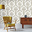 Boutique Opal Gold effect Embossed Wallpaper