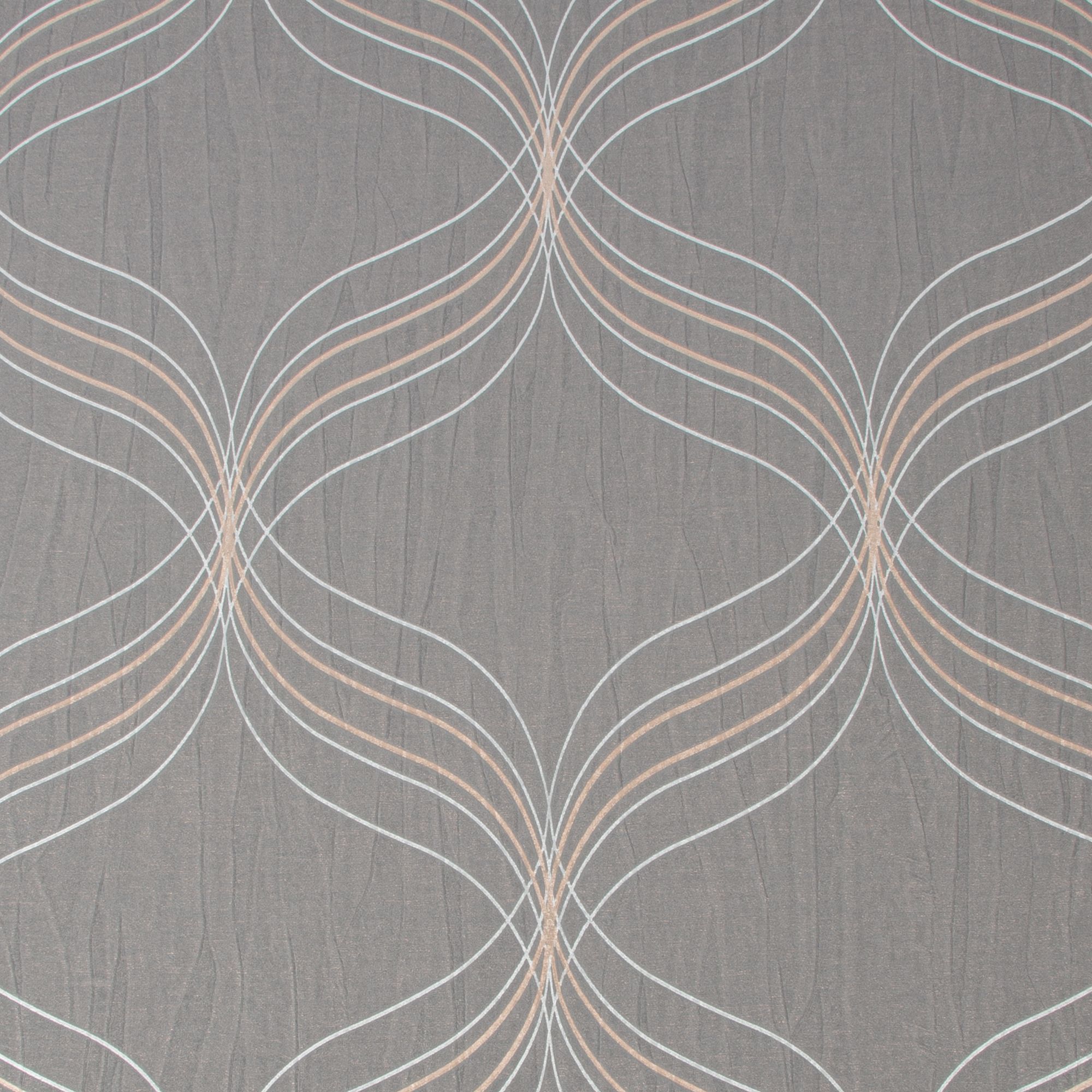 Boutique Optical Grey Bronze effect Geometric Textured Wallpaper Sample