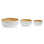 Bowl Set of 3, White Lacquered