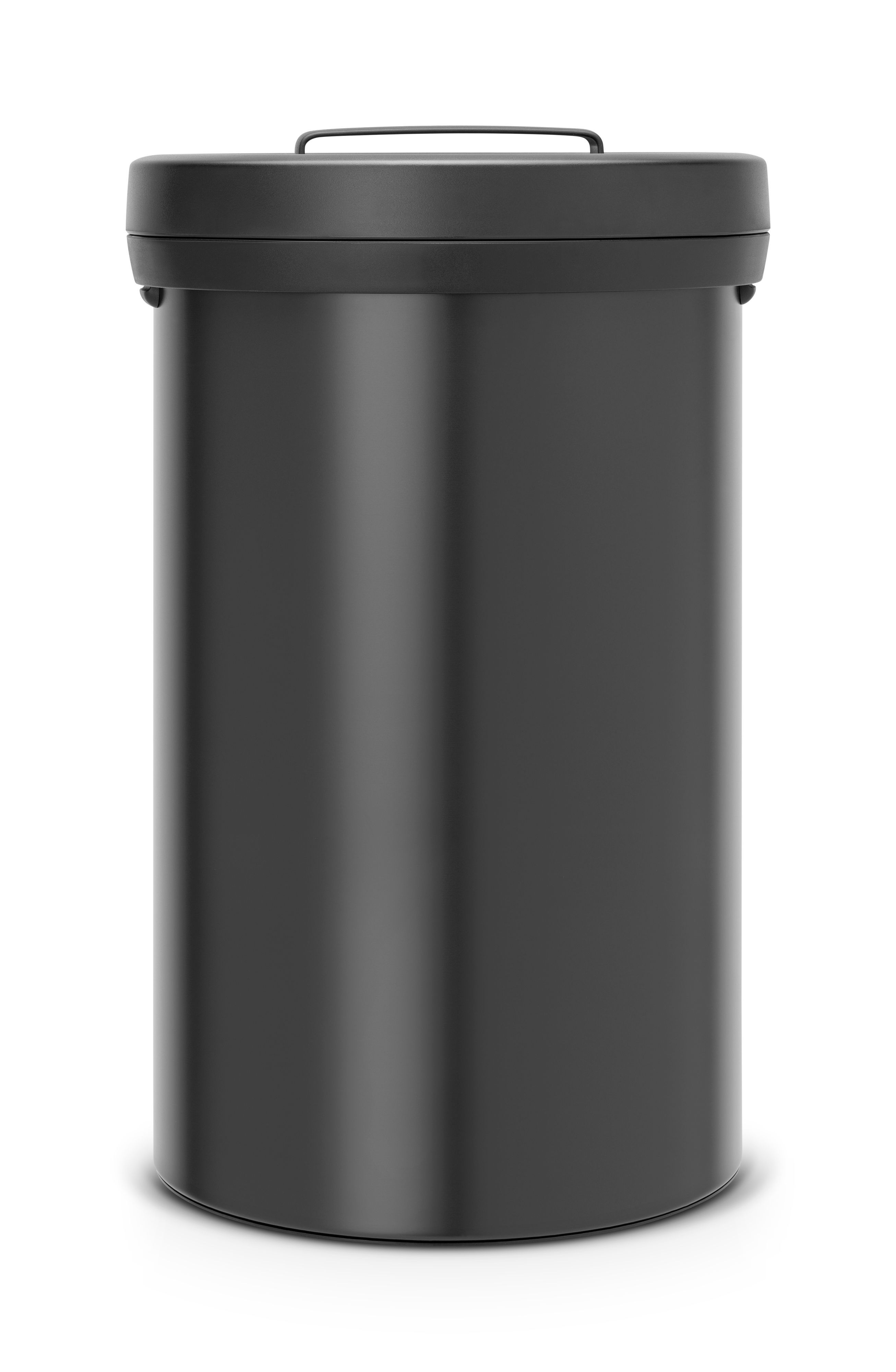 Brabantia Black Metal Round Kitchen bin, 60L DIY at B&Q