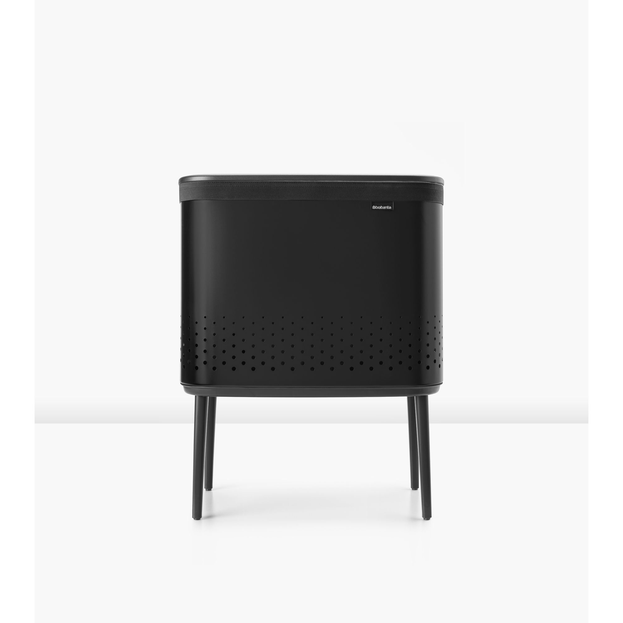 Brabantia Black Steel Laundry bin, 60L