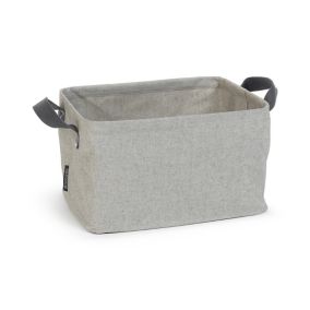 Brabantia Grey 35L Laundry basket (H)26cm (W)44cm (D)37cm