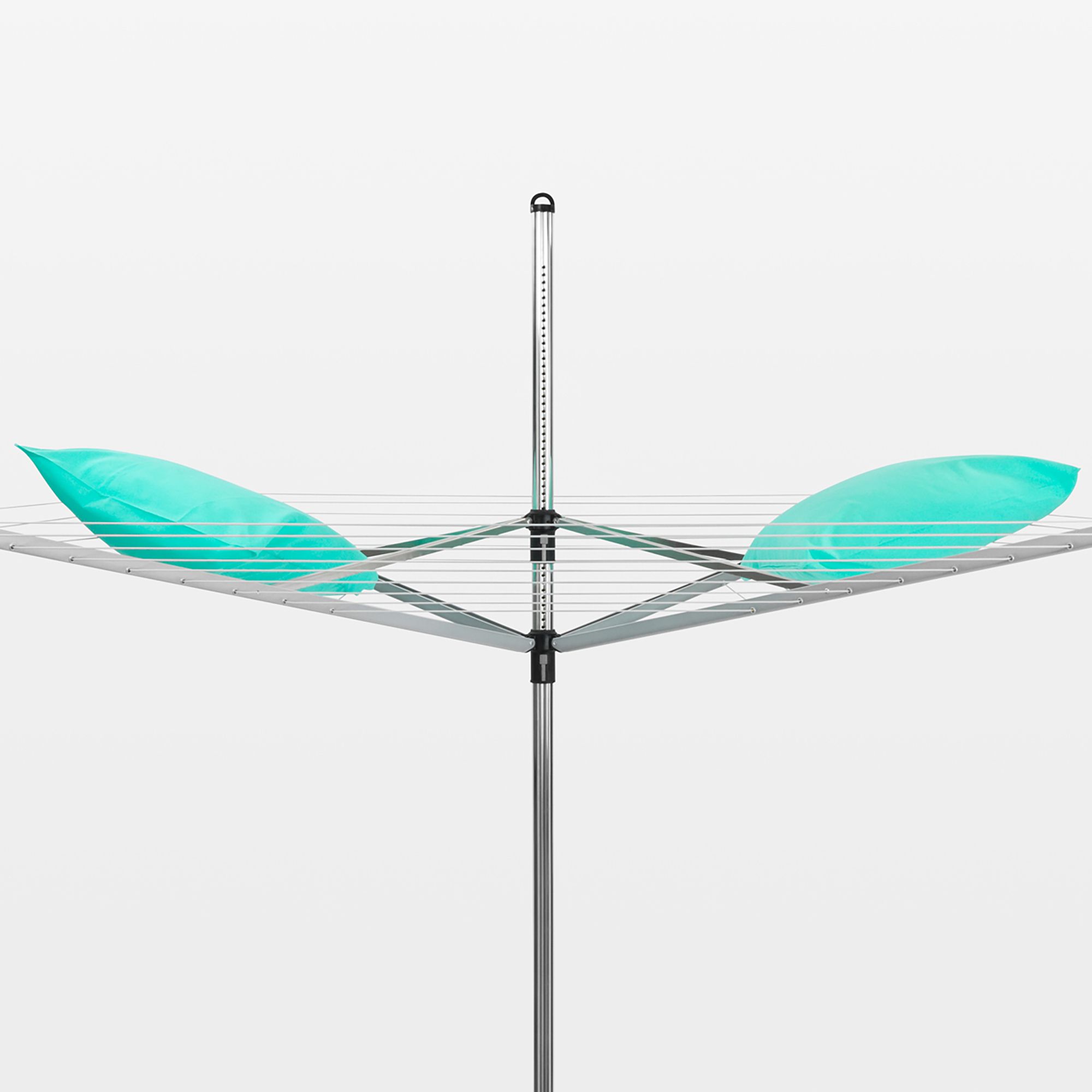 Brabantia Lift-O-Matic Silver effect Steel 4 Arm Garden Rotary airer, 40m