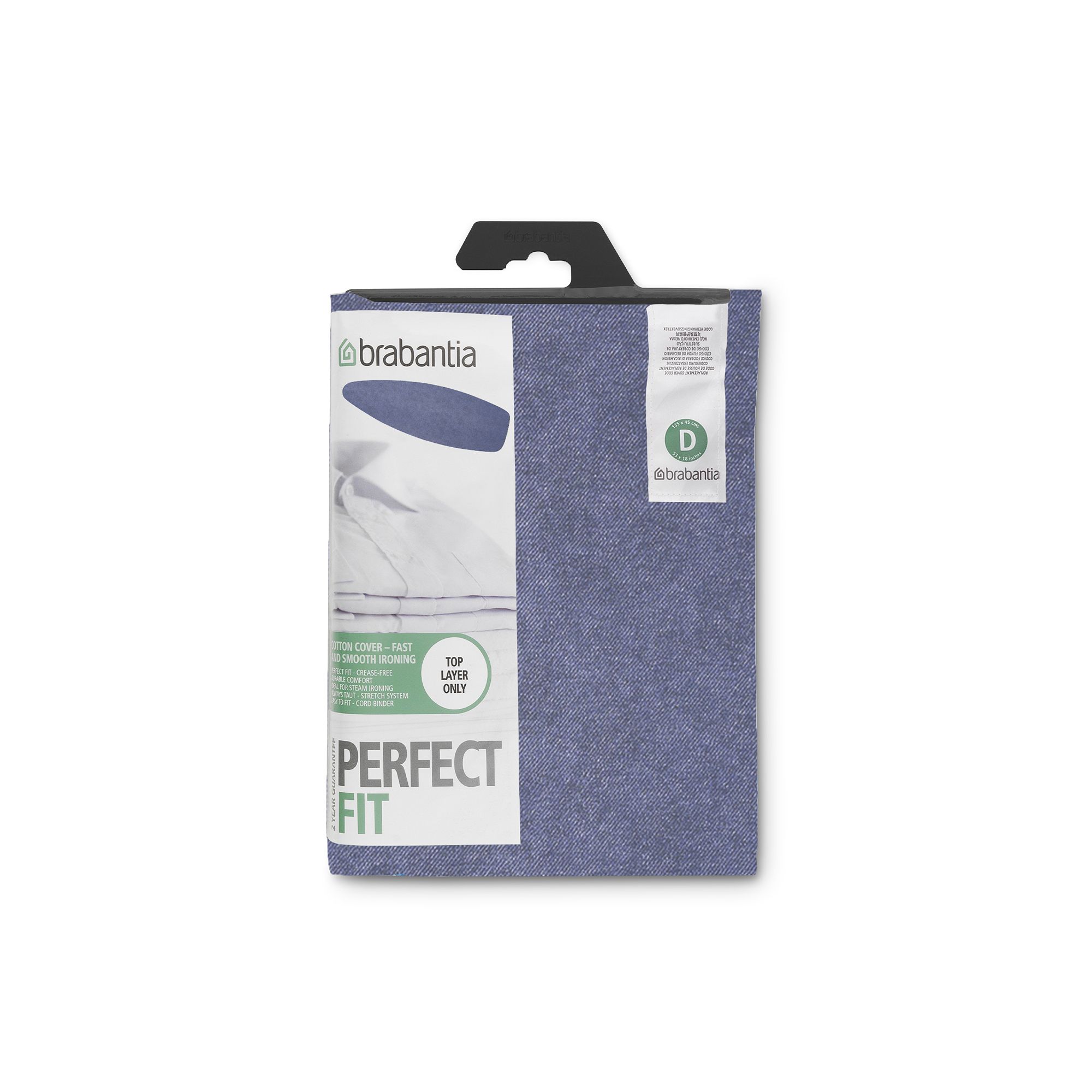 Brabantia Mixed neutral Perfect fit Elasticated Ironing board cover (L)147cm (W)55.5cm