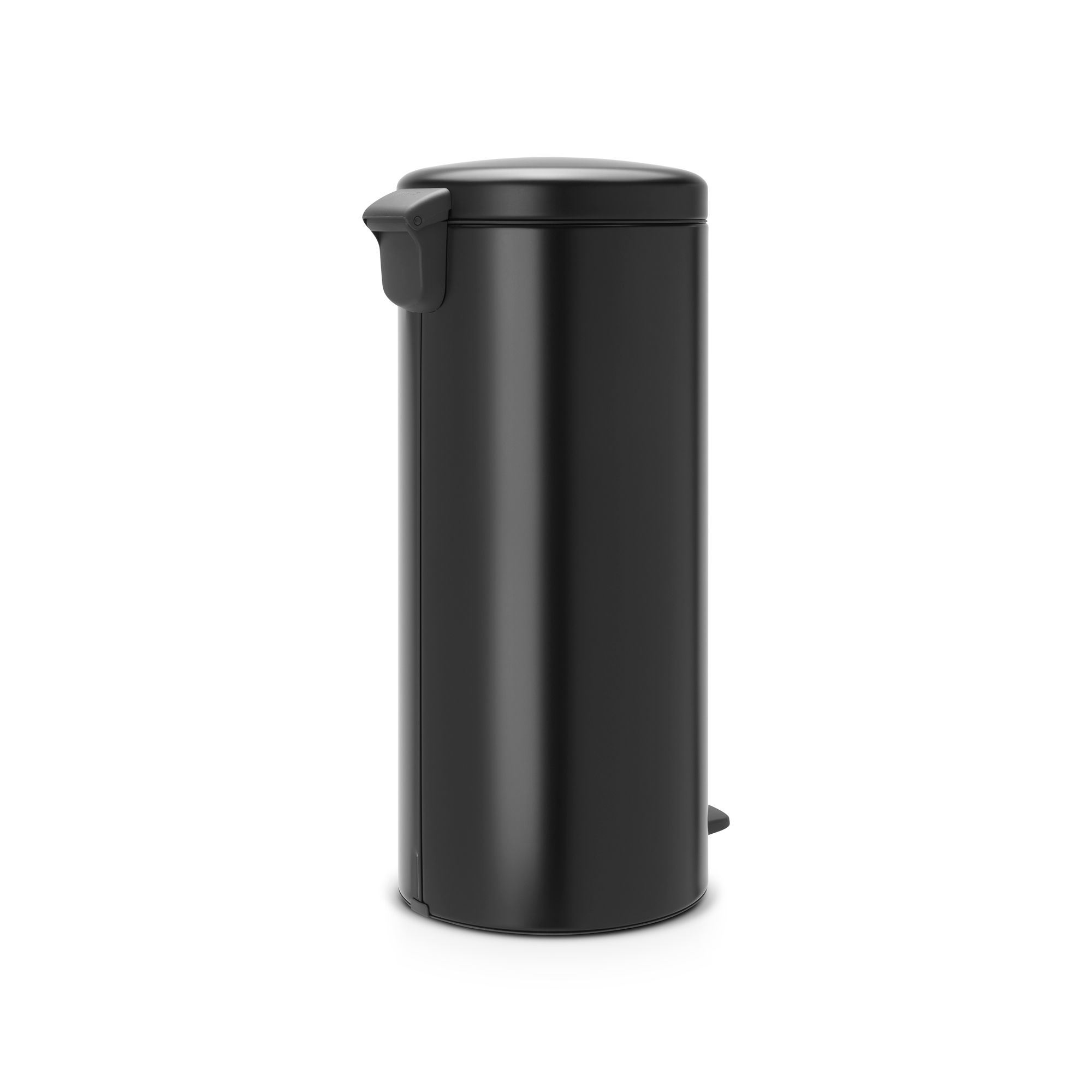Brabantia Pedal Matt Black Metal Pedal Bin - 30L Freestanding