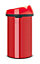 Brabantia Red Metal Touch Bin - 60L