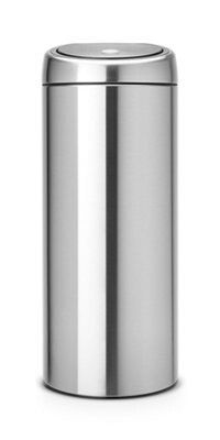 Brabantia Silver effect Metal Touch Bin - 30L
