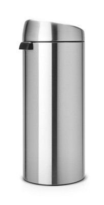 Brabantia Silver effect Metal Touch Bin - 30L