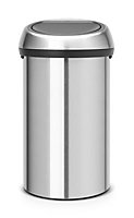 Brabantia Silver effect Metal Touch Bin - 60L