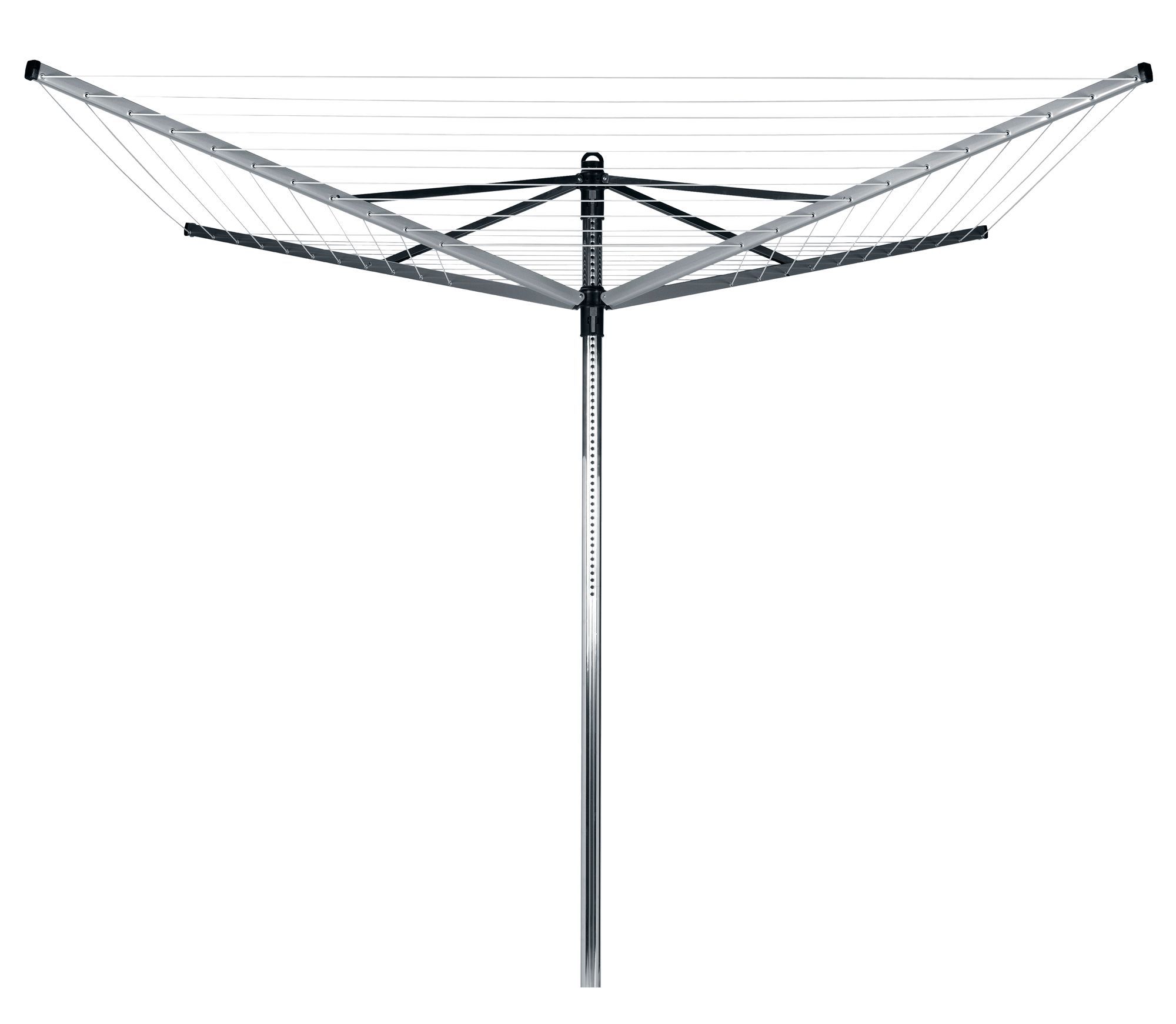 Woestijn Implicaties Vader fage Brabantia Silver effect Rotary airer, 60m | DIY at B&Q