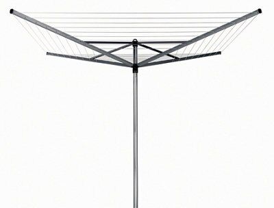 Brabantia Silver effect Steel 4 Arm Garden Rotary airer, 50m