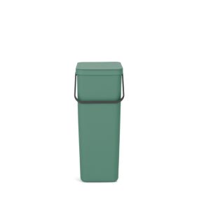 Brabantia Sort & Go Fir Green Plastic Rectangular Freestanding Kitchen Recycling bin, 40L