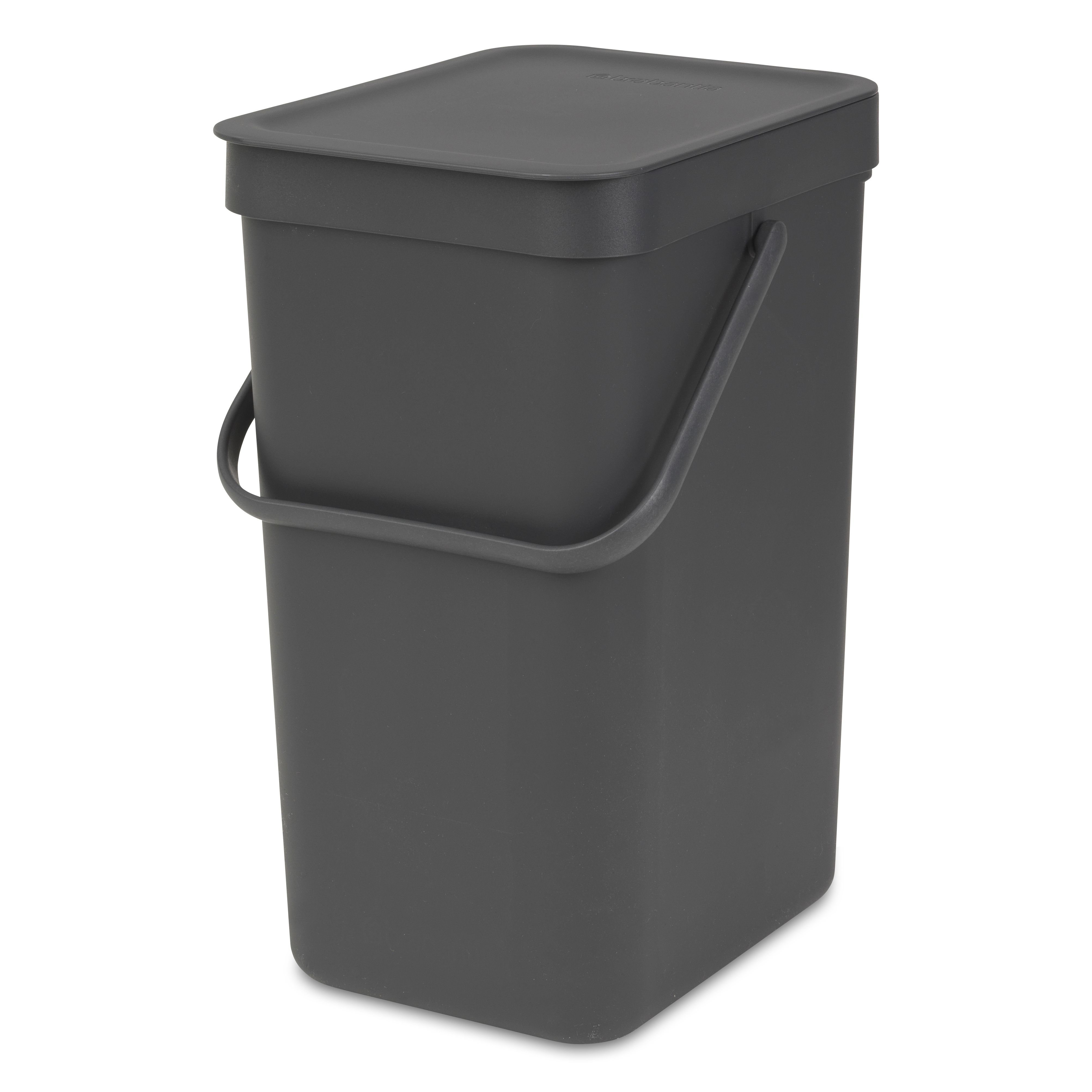 Brabantia Sort & Go Grey Plastic Bin - 12L