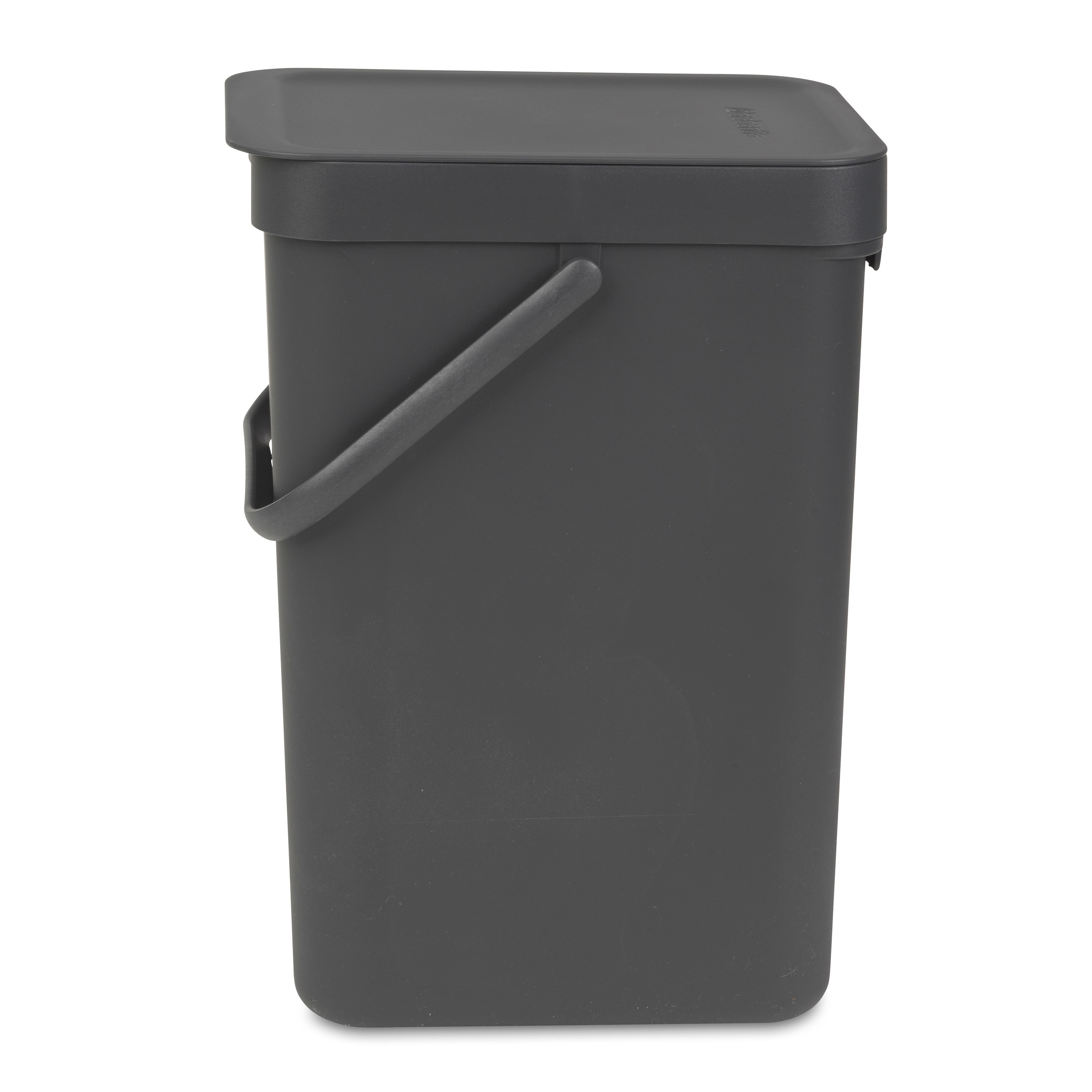 Brabantia Sort & Go Grey Plastic Bin - 12L