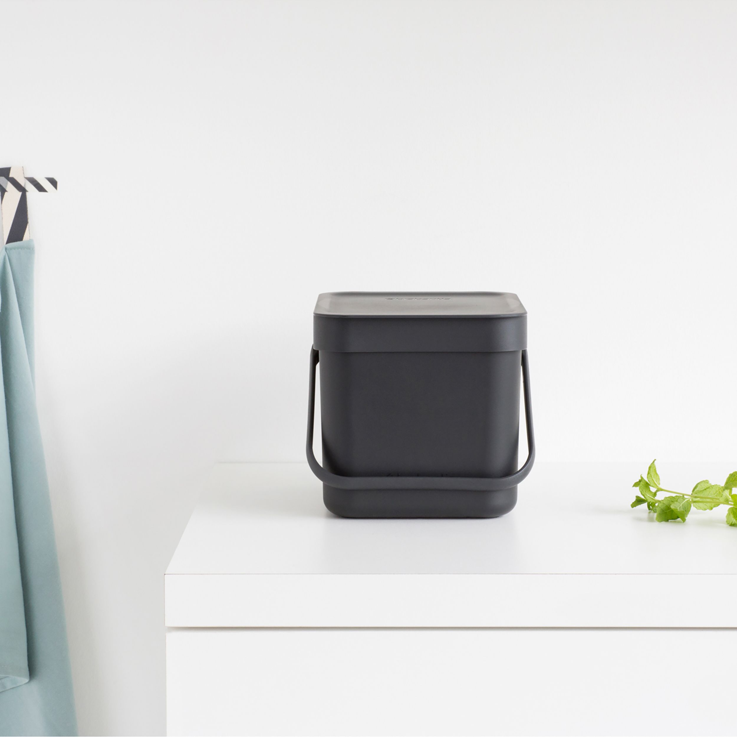 Brabantia Sort & go Grey Plastic Bin - 6L