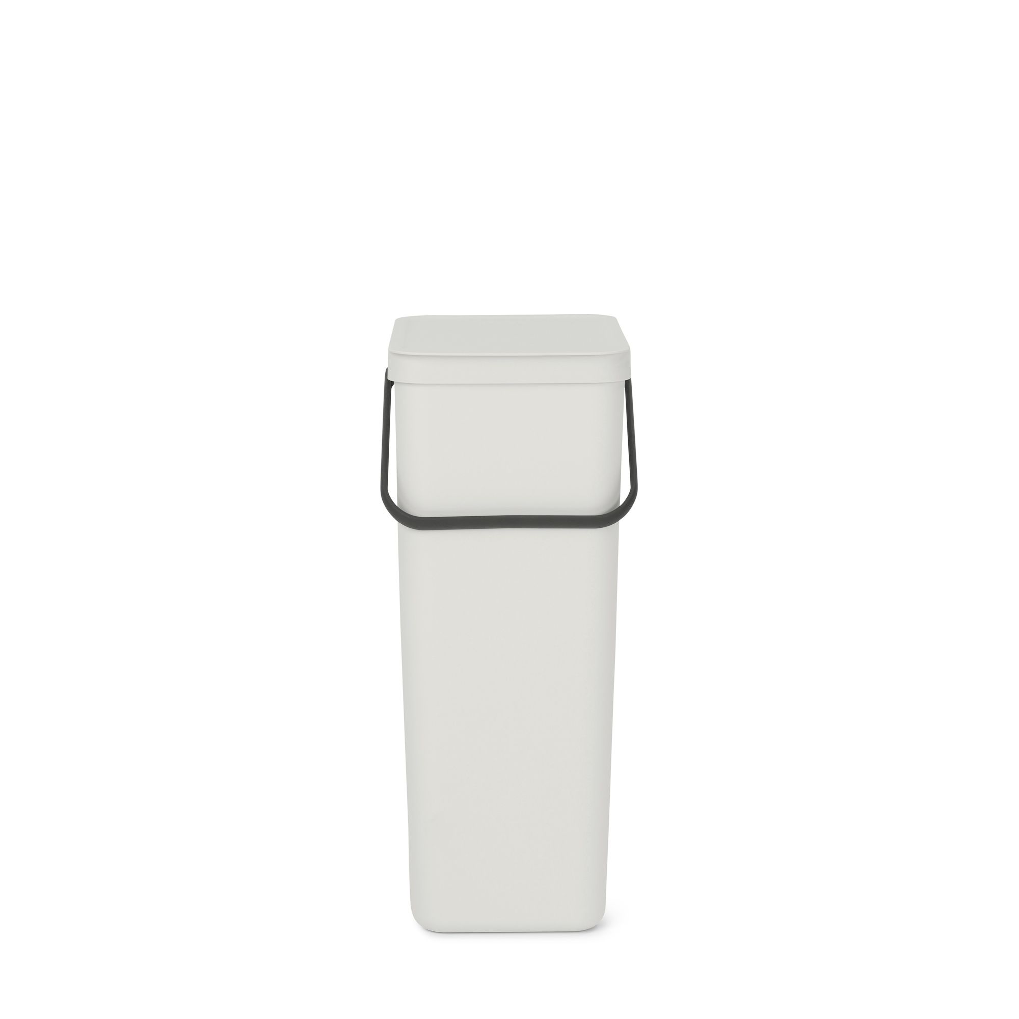 Brabantia Sort & Go Hinged Tall Light Grey Plastic Recycling bin - 40L Freestanding
