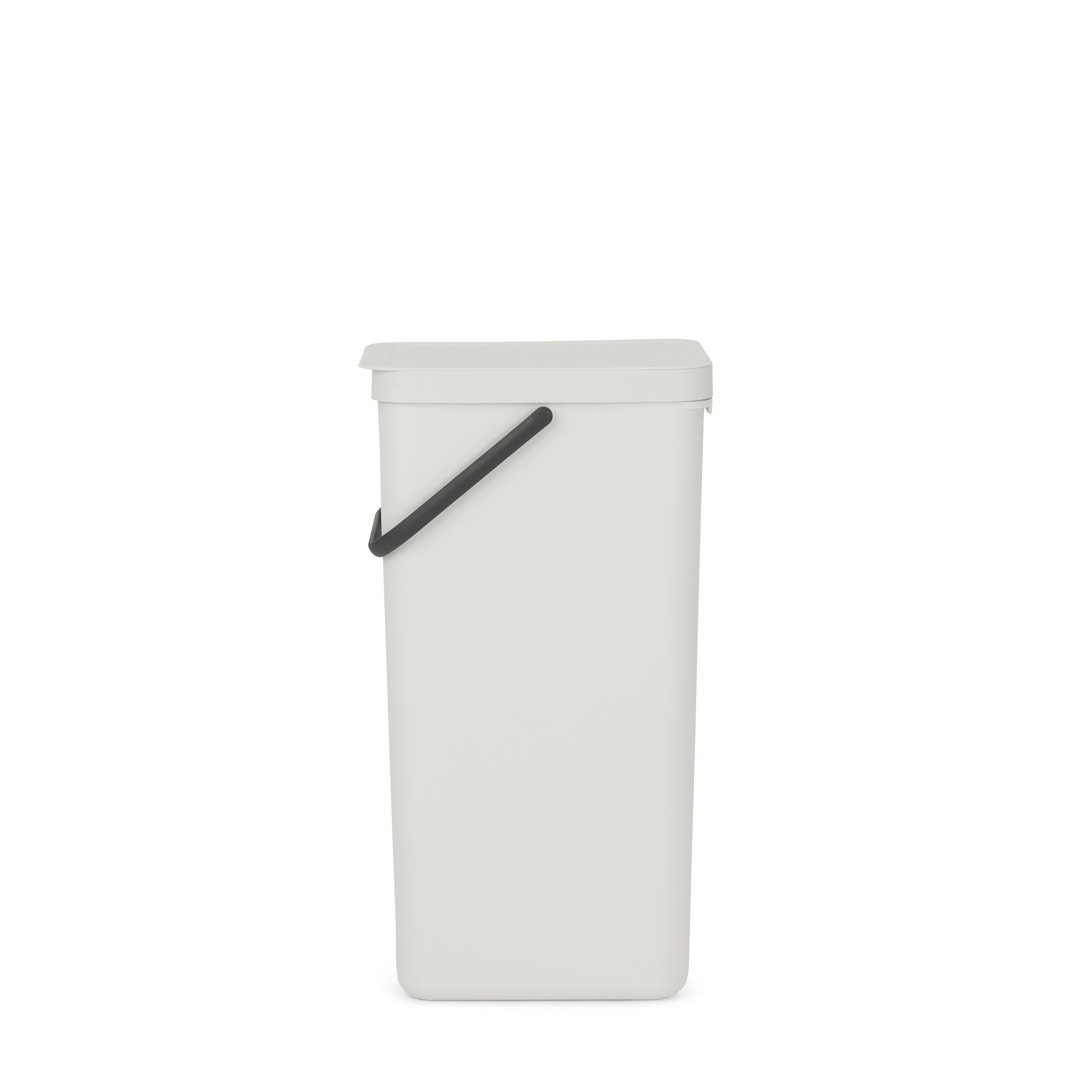 Brabantia Sort & Go Hinged Tall Light Grey Plastic Recycling bin - 40L Freestanding