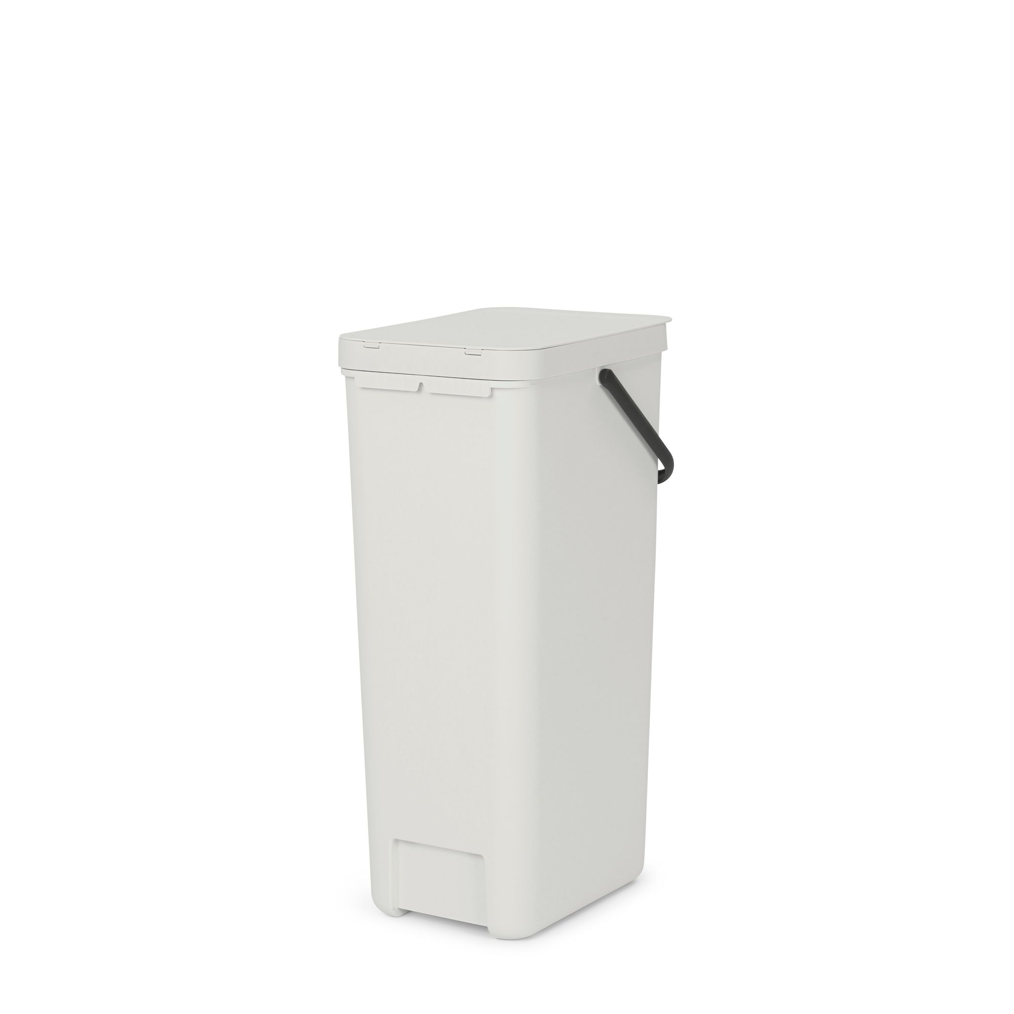 Brabantia Sort & Go Hinged Tall Light Grey Plastic Recycling bin - 40L Freestanding