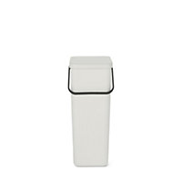Brabantia Sort & Go Light Grey Plastic Recycling bin - 40L