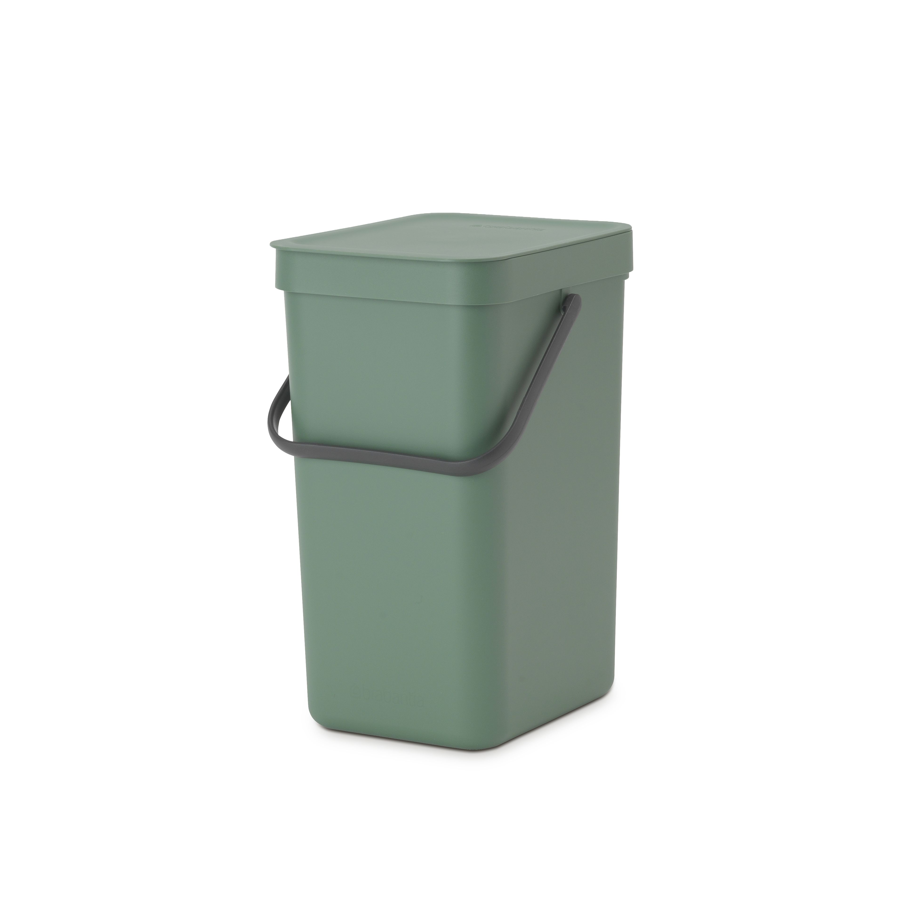 Brabantia Sort & Go Standard Fir green Plastic Bin - 12L Freestanding
