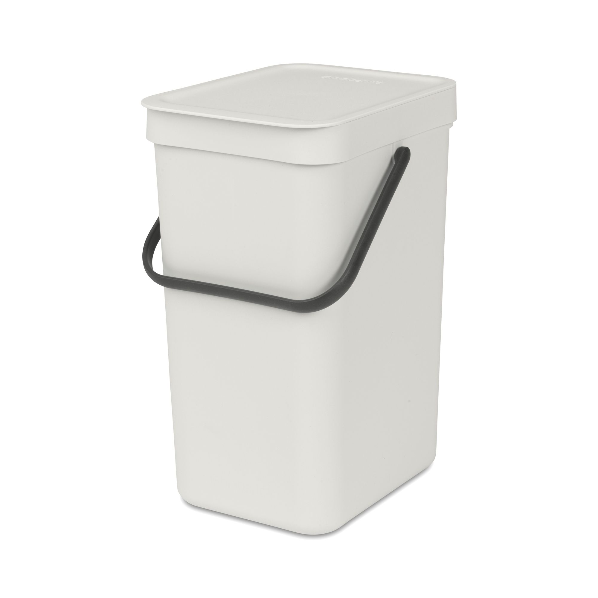 Brabantia Sort & Go Standard Light grey Plastic Bin - 12L Freestanding