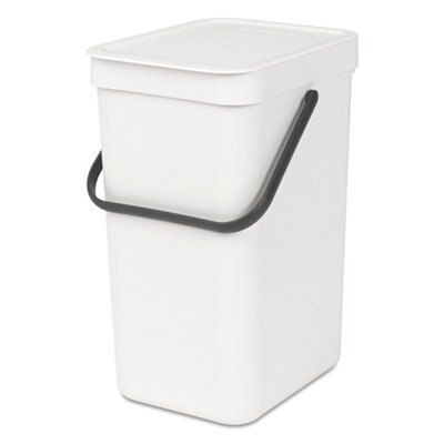 Brabantia Sort & go White Plastic Bin - 12L