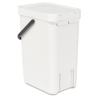 Brabantia Sort & go White Plastic Bin - 12L