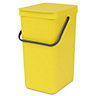 Brabantia Sort & go Yellow Plastic Bin - 16L