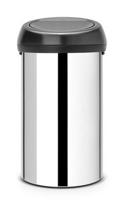 Brabantia Stainless steel effect Metal Touch Bin - 60L