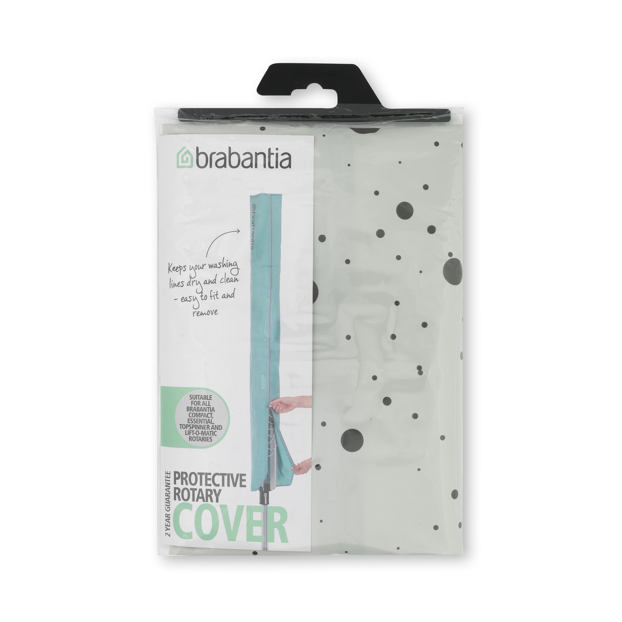 Brabantia rotary washing line cover green sale