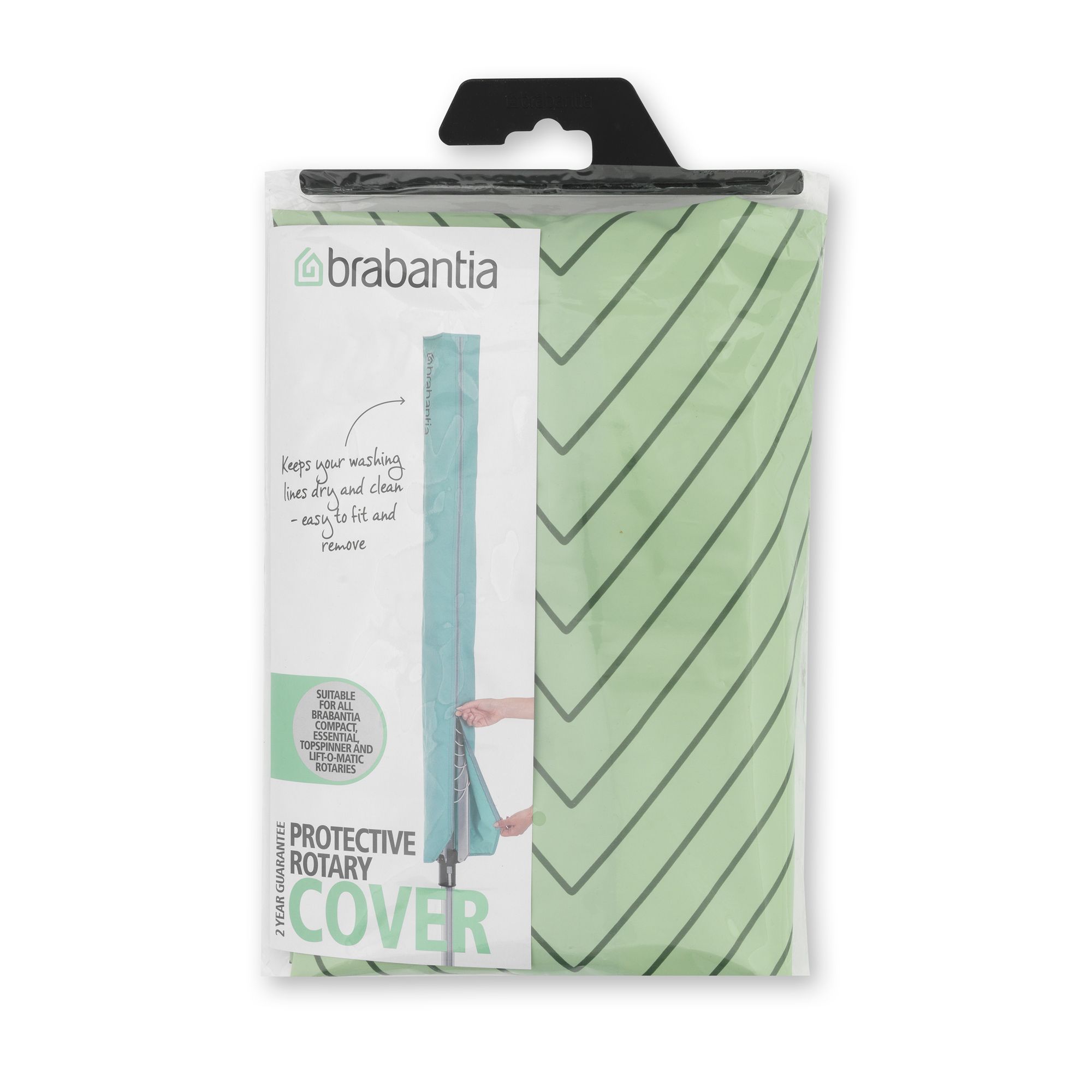 Brabantia Standard Green Rectangular Rotary washing line cover (H)150cm (W)11.5cm