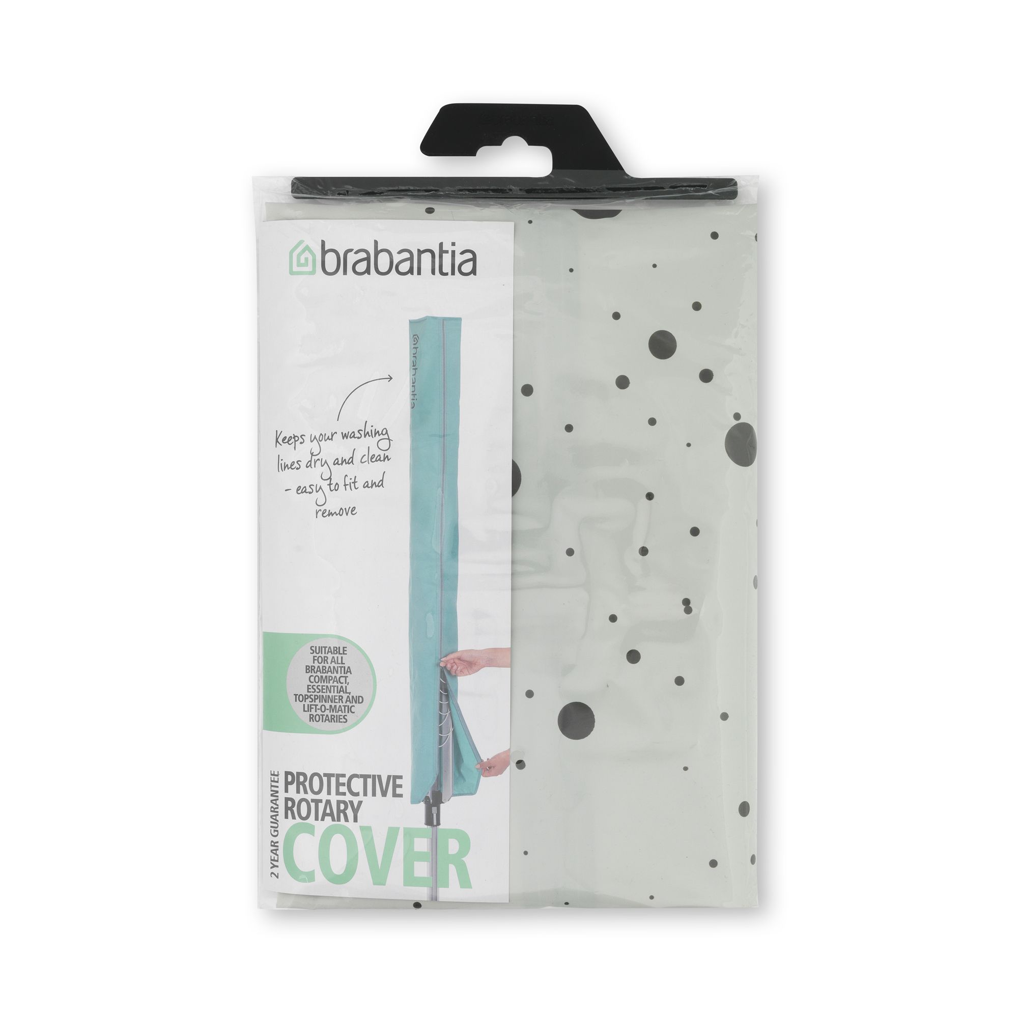 Brabantia Standard Green Rectangular Rotary washing line cover (H)150cm (W)11.5cm