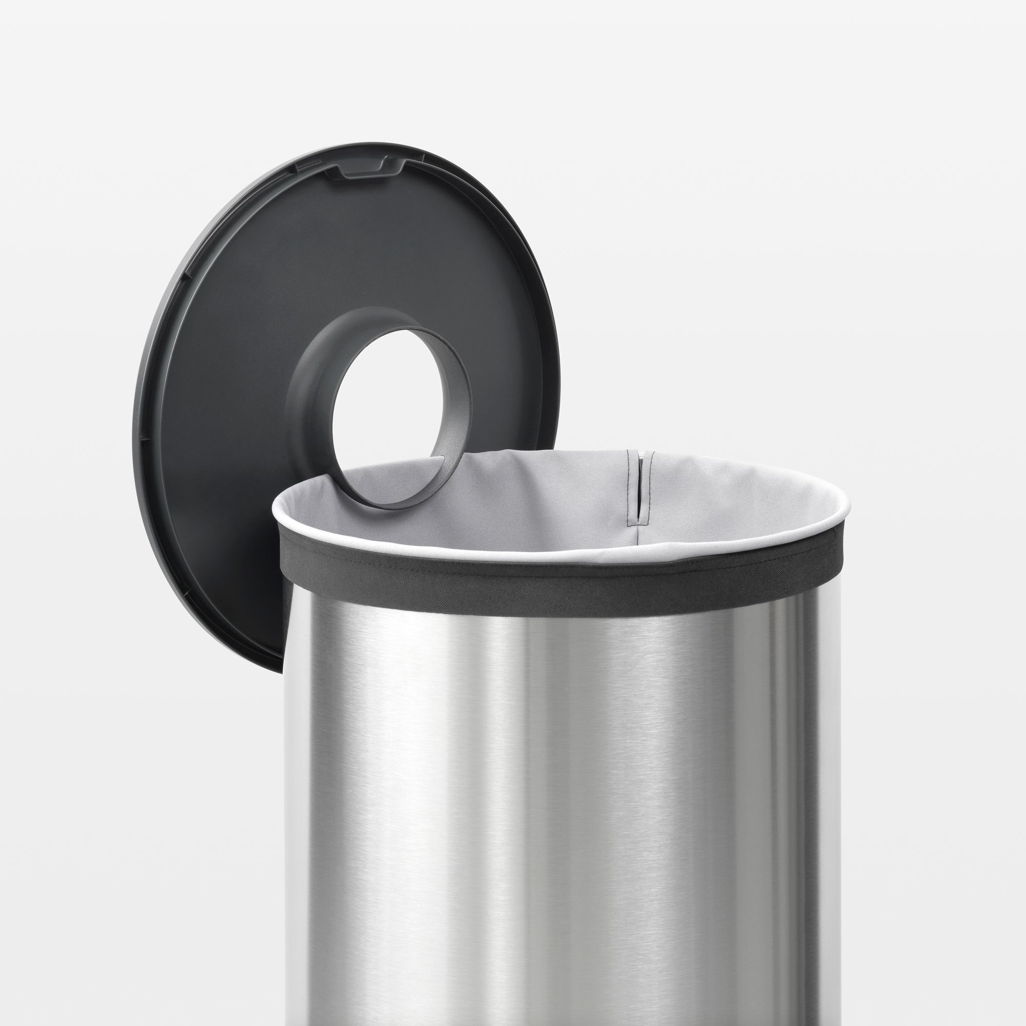 Brabantia Steel Grey Steel Laundry bin, 60L