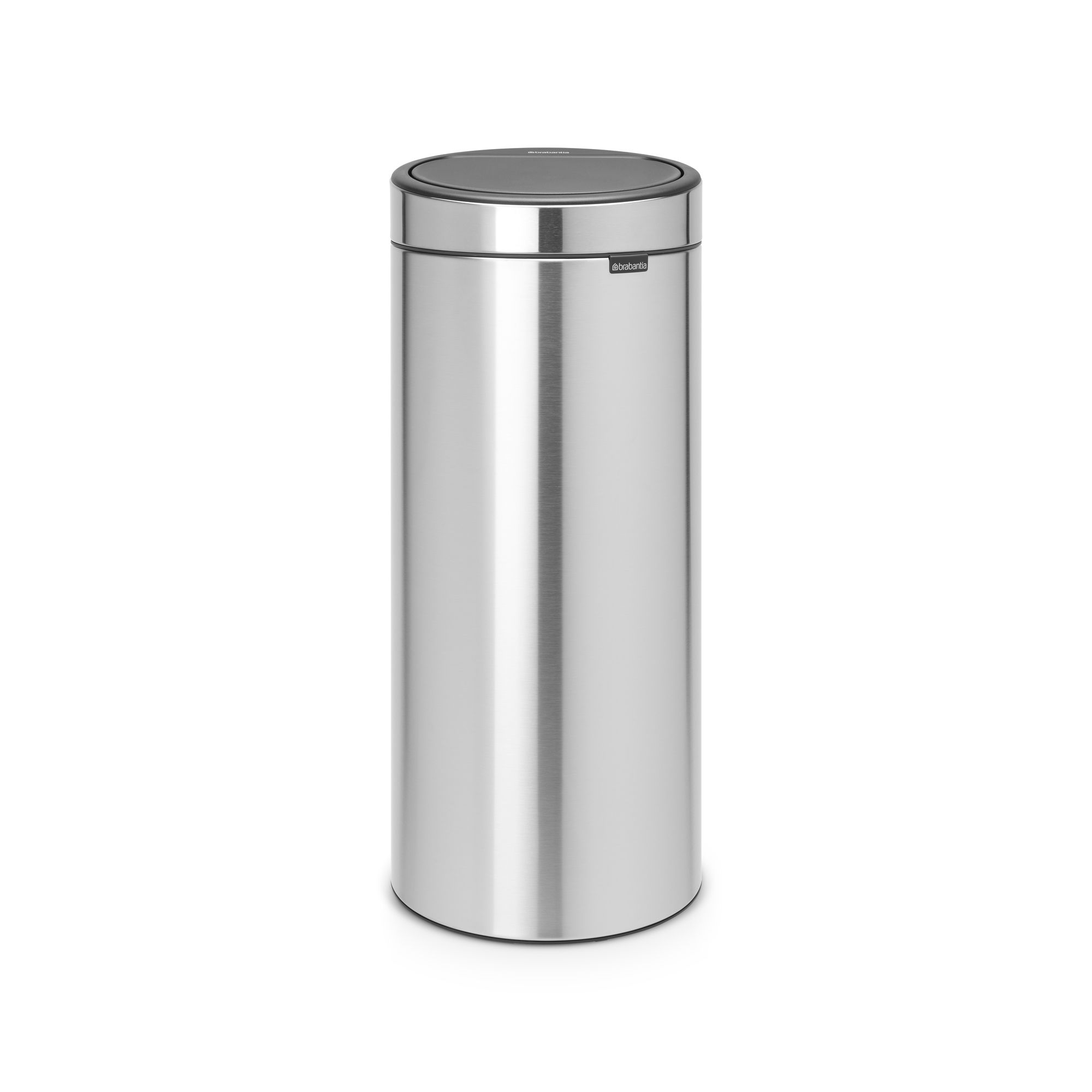 Brabantia Touch Tall Stainless steel effect Metal Bin - 30L Freestanding