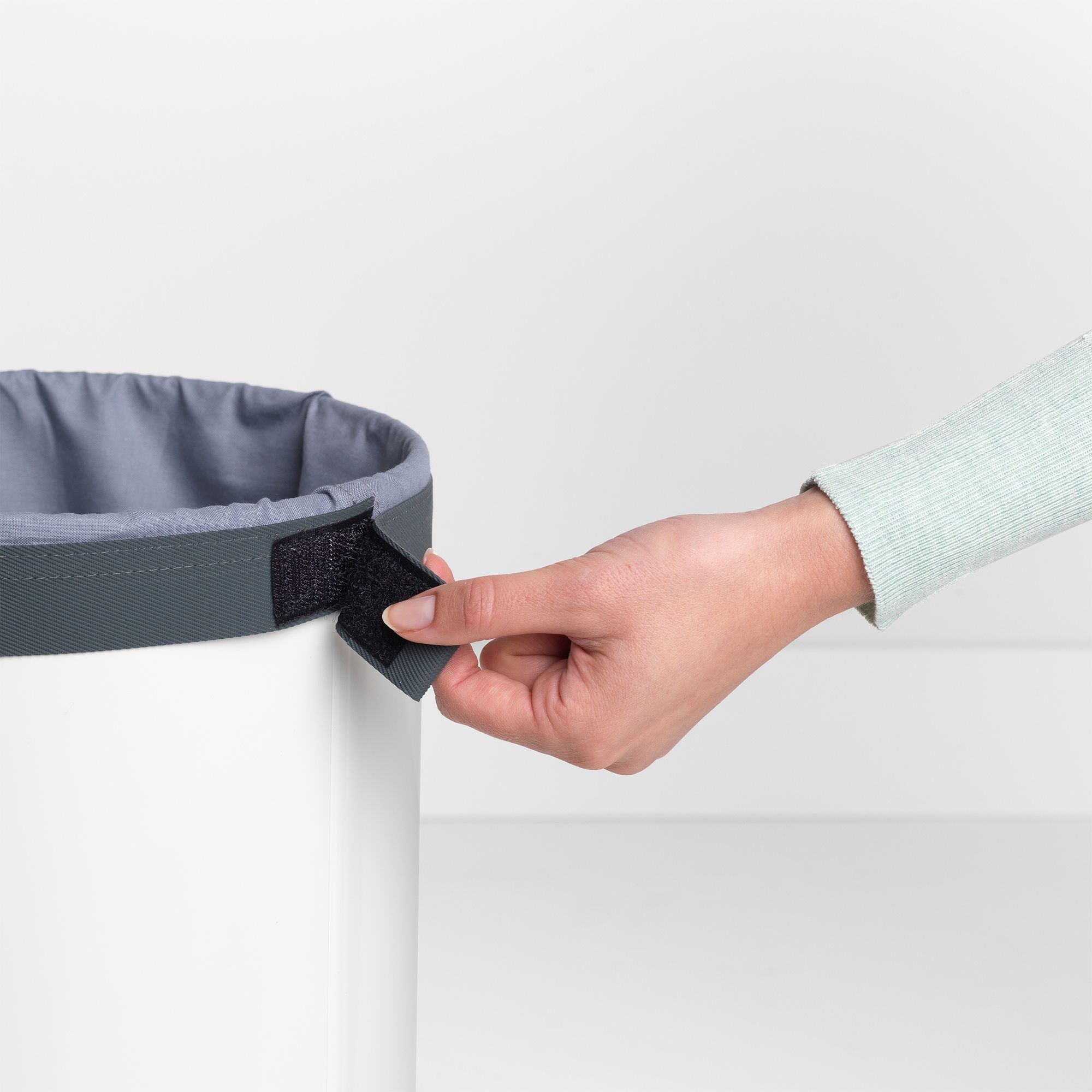Brabantia White Steel Medium Laundry basket, 35L