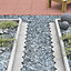 Bradstone Contemporary Double sided Grey Paving edging (H)150mm (T)50mm