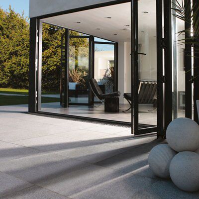 Bradstone Grey Granite Paving slab, 14.58m² (L)900mm (W)900mm Pack of 18