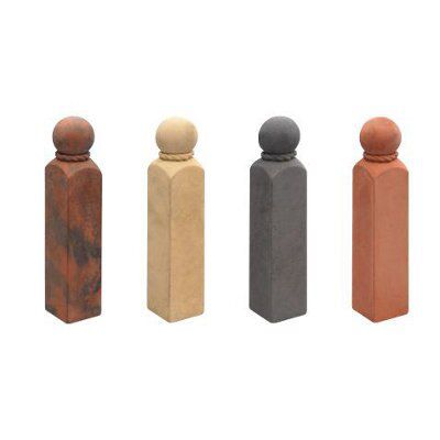 Bradstone Rustic rope top Rustic rope top Paving edging corner (H)250mm ...