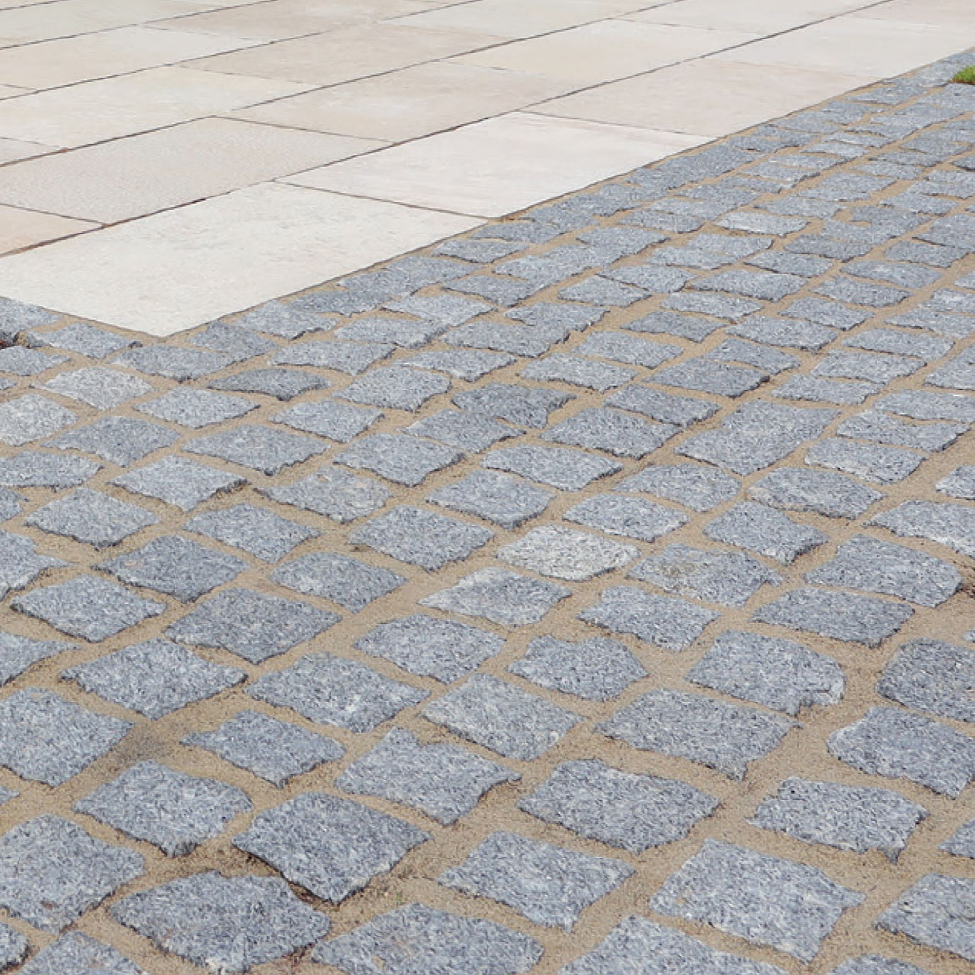 Bradstone Silver grey Granite Sett, 0.01m² (L)100mm (W)50mm
